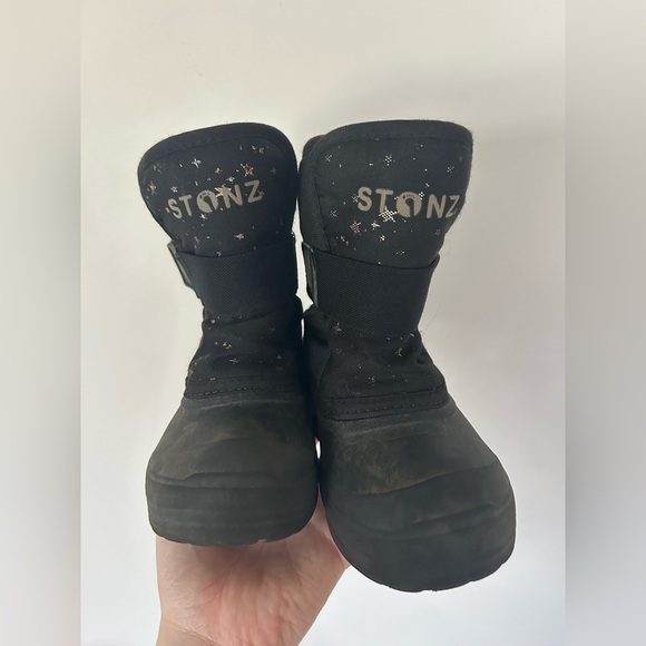 Stonz Starry Black Winter Boots Toddler Size 9 - Picture 7 of 9
